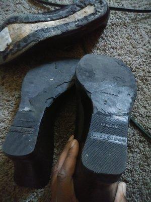 Something to him about how he fucked my shoes up goes to tell me that'd they where old even so they wasn't fucked up until I put them in the