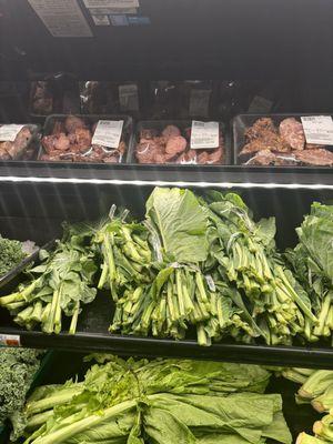 The smoked meats right next to the collards and mustard greens. GENIUS!!!!!