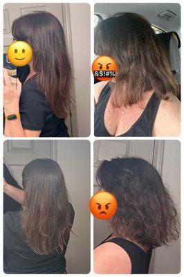 Fantastic Sams, Saginaw Texas. Requested a 2" maximum trim.