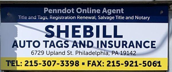 Shebill Auto Tags & Insurance