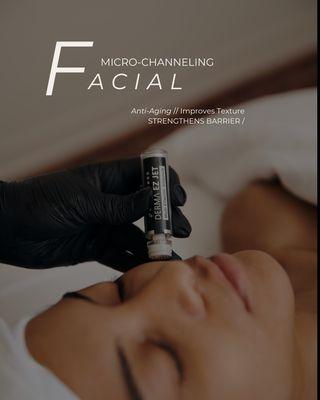 Micro channeling anti-aging Korean facial.