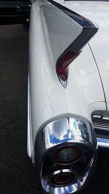 Damages caused by their shop. No call back to rectify the damages. This is an original paint classic car
