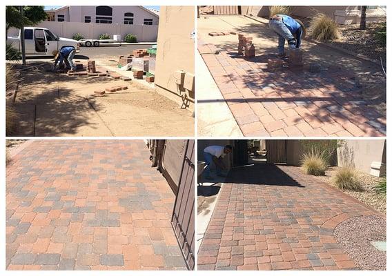 Pavers installation
