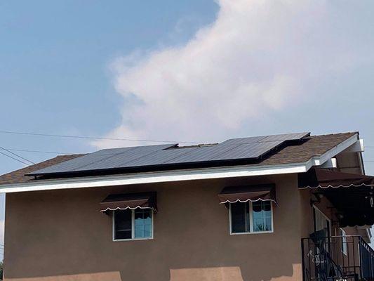 14 panels rooftop for our customer in Arcadia . Clean and beautiful installation.