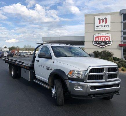 Our 2018 DODGE RAM 5500 20' Rollback powered by Cummins diesel