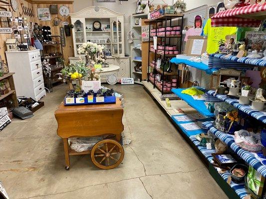 Cute little antique/handmade shop in the back