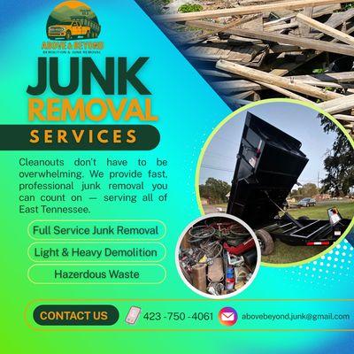 Full Service Junk Removal !
