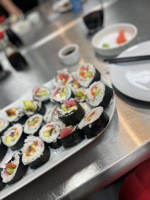 Sushi making class
