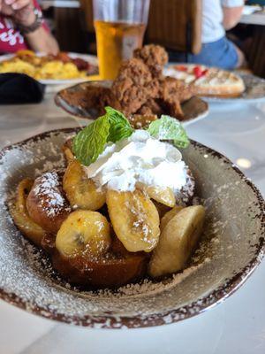 Banana Foster Stuffed French Toast