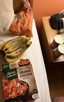 Interior: layout of purchases from Saucedo's Market