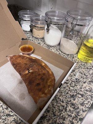 Pepperoni Stromboli with extra cheese