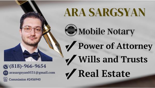 Ara Sargsyan Mobile Notary