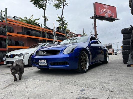Tire rotation on this infinity g35