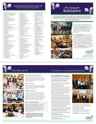 Check out this brochure I designed for Placer Community Foundation