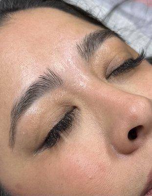Perfectly shaped eyebrows