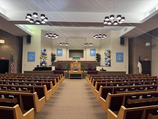 Friendly people who love good preaching and intentional fellowship. Thankful for this place!