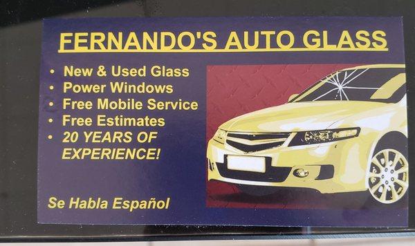Fernando's Auto Glass