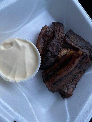 Plantain with crema
