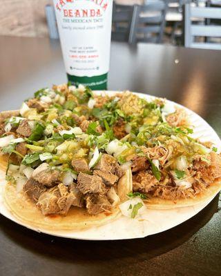 All the words will bleed from me And I will think no more Tacos Carnitas & Lengua from #taqueriadeanda