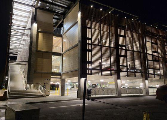 Back of 350 Sherman, 1 block from California Ave