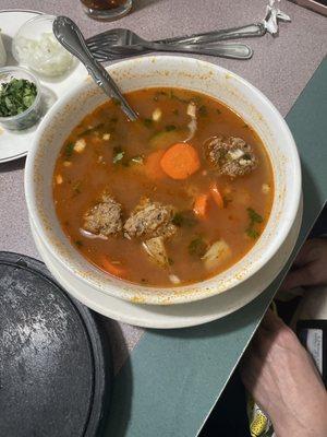Albondigas soup