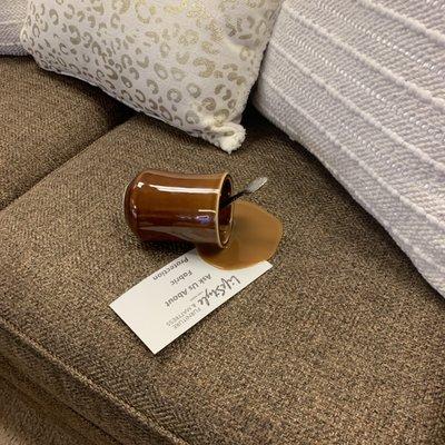 Clever... this was used by the store during the 2020 Van Wert Chocolate Walk in order to advertise their fabric protection.