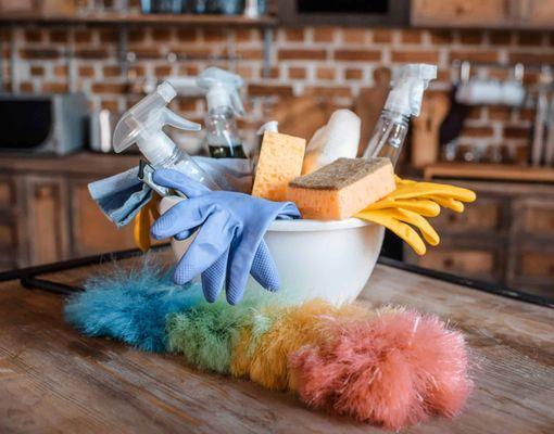 Hispanic Ladies Cleaning