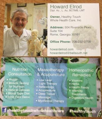 Elrod Howard Dipl Ac Lac Nctmb Lmt