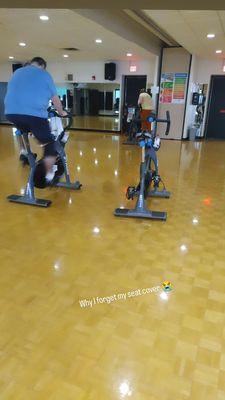 Cycling..don't forget your seat, there as hard as bricks