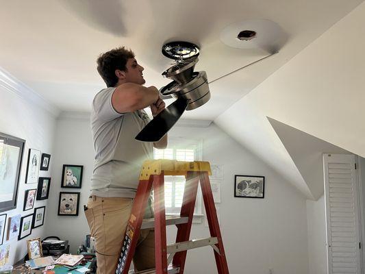 Ceiling fan replacement Greenville SC