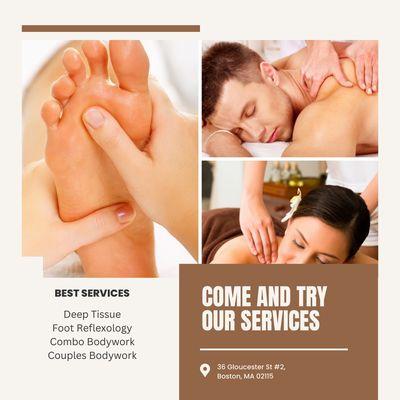 Come and try our services