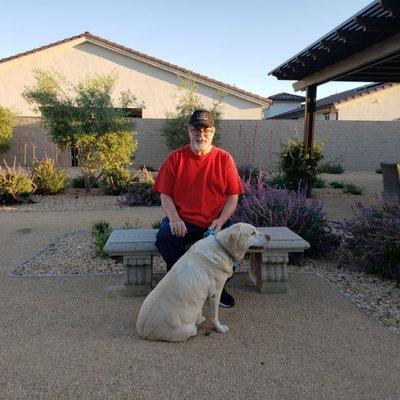 My Loving Yellow Lab who My Loving Respectable Wife adopted from Fresno Labrador Retriever Rescue