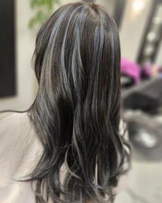 After highlight and haircolor