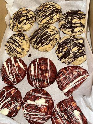 Red velvet and chip happens full size catering