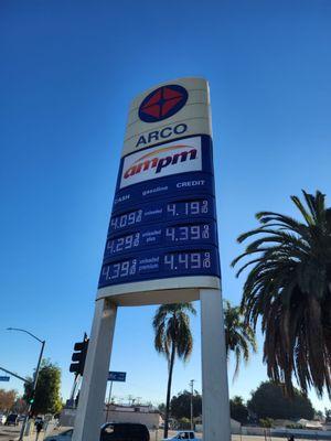 Gas prices as of 12-7-24