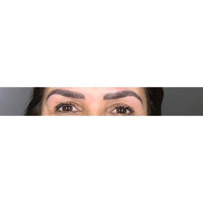 Another angle on 3d eyebrow microblading