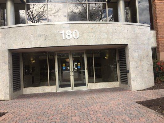 In the office building