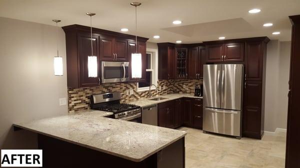 Here's the kitchen after the remodel!