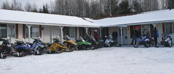 Getting ready for a days ride on some of Aroostook's 2300 miles of groomed trails