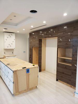 Kitchen remodeling
New custom cabinets
New counter tops