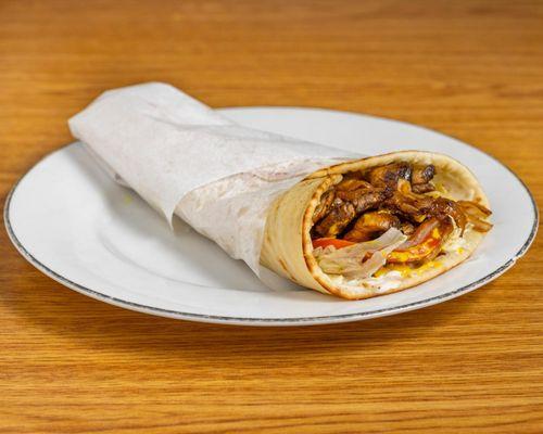 Fresh, flavorful, and packed with roasted veggies and crisp greens--this wrap is the ultimate wholesome bite!