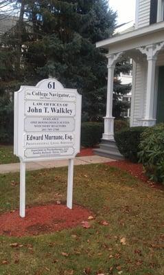 This is the sign outside my office on Cherry Street.