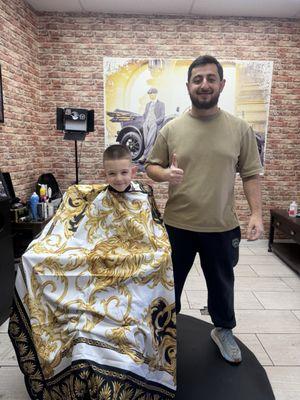 He cut my son's hair, and I'm very happy with the result.