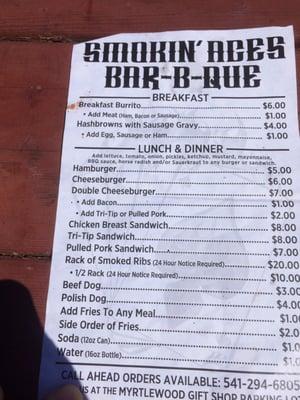 This is the menu.