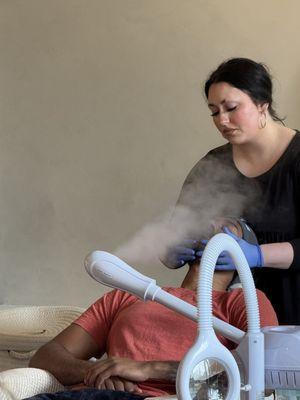 Steam was so soothing