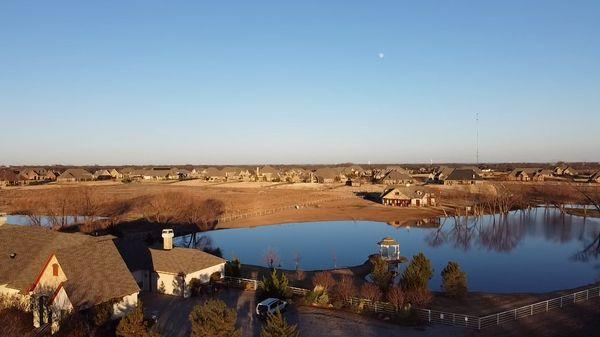 Footage of a real estate development