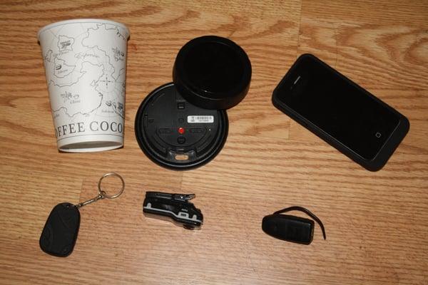 I have many different types of covert cameras available to me to help complete the task at hand.