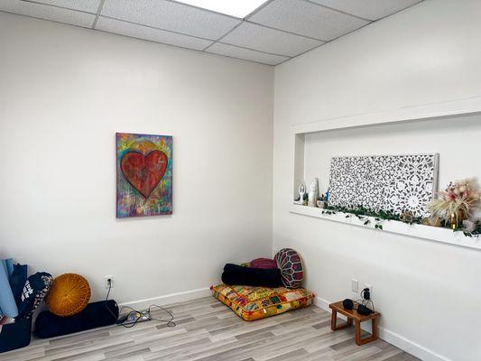 Our family-owned wellness studio provides a heart-centered blend of massage therapy, yoga, meditation, and creative mindfulness practices.