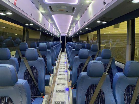 Charter Bus interior