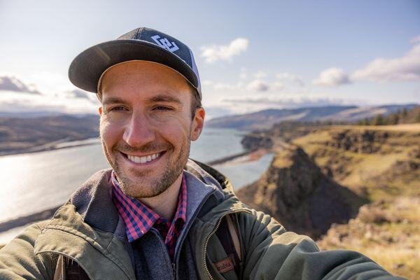 Just out on a hike touring property!